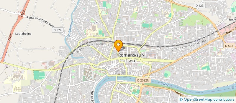 localisation de l'entreprise QI GONG YANG SHENG - BAZAR SACRE  ROMANS-SUR-ISERE