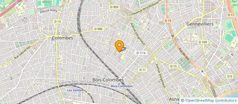 localisation de l'entreprise QIAN INVEST à BOIS-COLOMBES