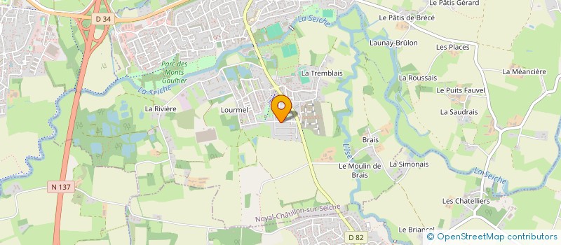 localisation de l'entreprise QIAO FOOD  NOYAL-CHATILLON-SUR-SEICHE