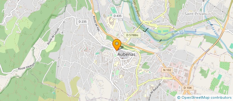 localisation de l'entreprise QILAUR à AUBENAS