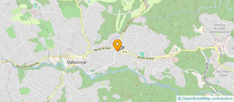 localisation de l'entreprise QIMA SKINPHARMA à VALBONNE
