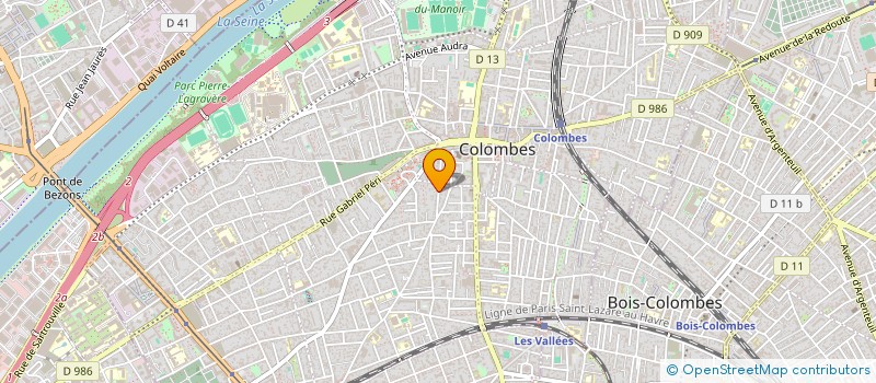 localisation de l'entreprise QINCYS  COLOMBES