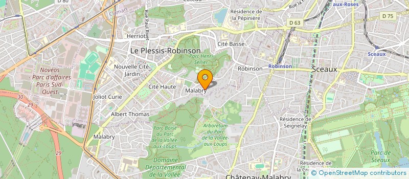 localisation de l'entreprise QINTARA à LE PLESSIS-ROBINSON