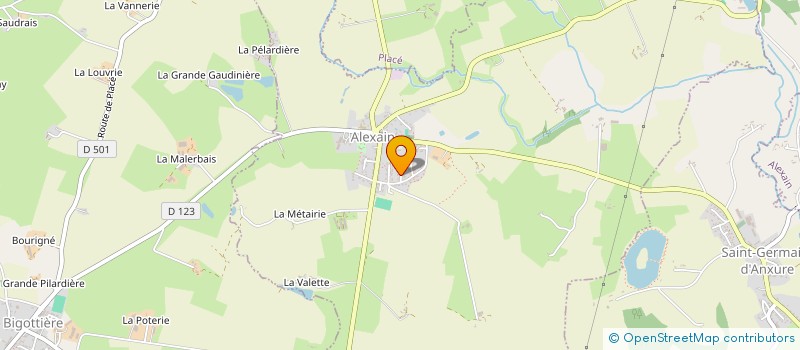 localisation de l'entreprise QJAT  ALEXAIN