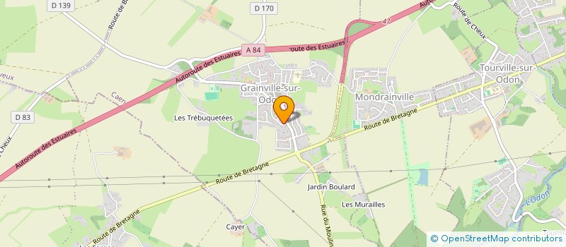 localisation de l'entreprise QJB56I  GRAINVILLE-SUR-ODON