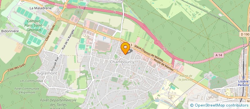 localisation de l'entreprise QK PATRIMOINE SCI  CHAMBOURCY