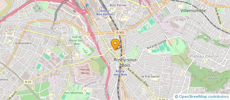 localisation de l'entreprise QLAB à ROSNY-SOUS-BOIS