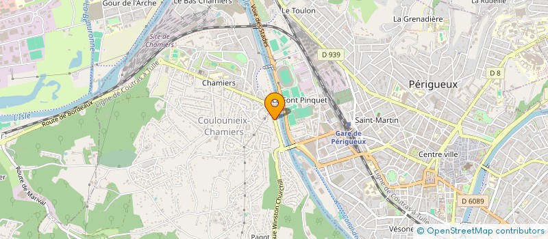 localisation de l'entreprise QLF HABITAT  COULOUNIEIX-CHAMIERS