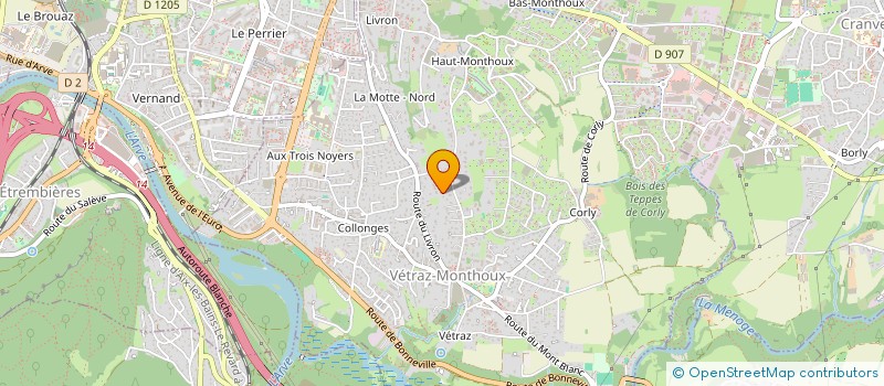 localisation de l'entreprise QLF TISSERAND  VETRAZ-MONTHOUX