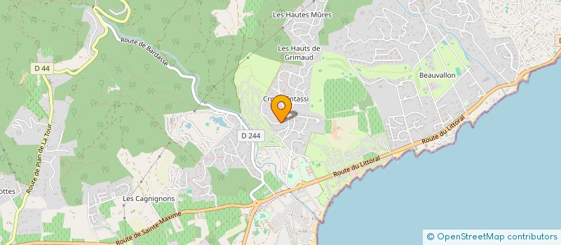 localisation de l'entreprise QLIMA à GRIMAUD