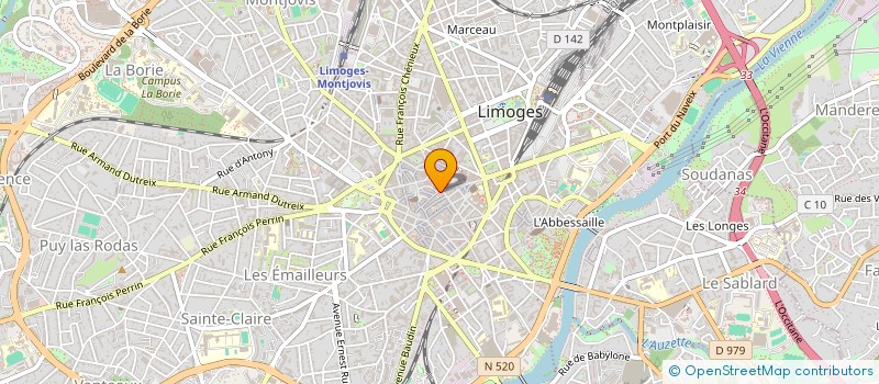 localisation de l'entreprise QLIMREST à LIMOGES