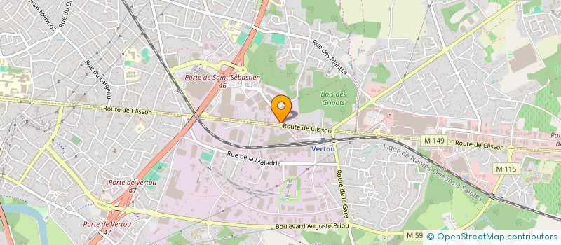 localisation de l'entreprise QLM à SAINT-SEBASTIEN-SUR-LOIRE