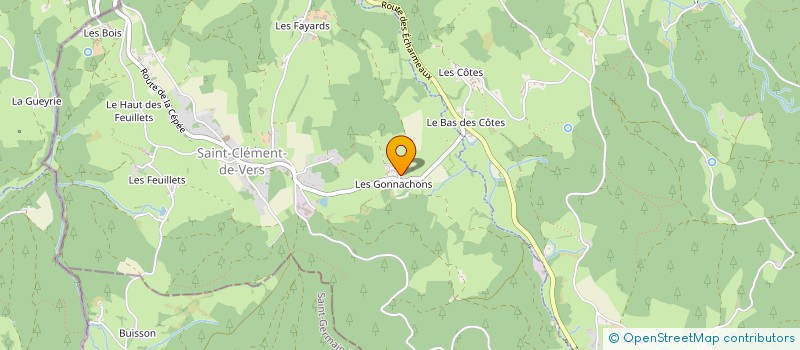 localisation de l'entreprise QLM - QUENTIN LACARELLE MACONNERIE  SAINT-CLEMENT-DE-VERS