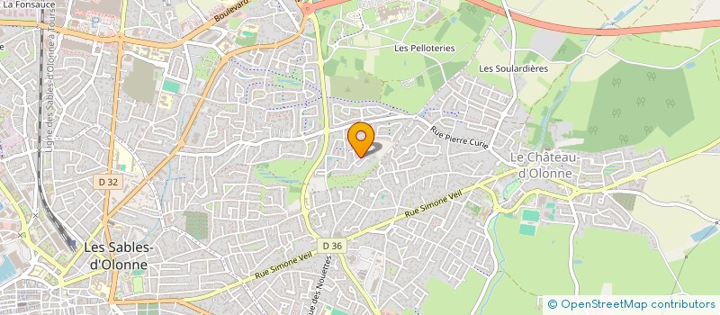localisation de l'entreprise QLRR 85 à LES SABLES D'OLONNE