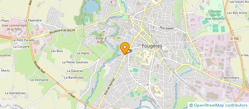 localisation de l'entreprise QLRR IMMO  FOUGERES