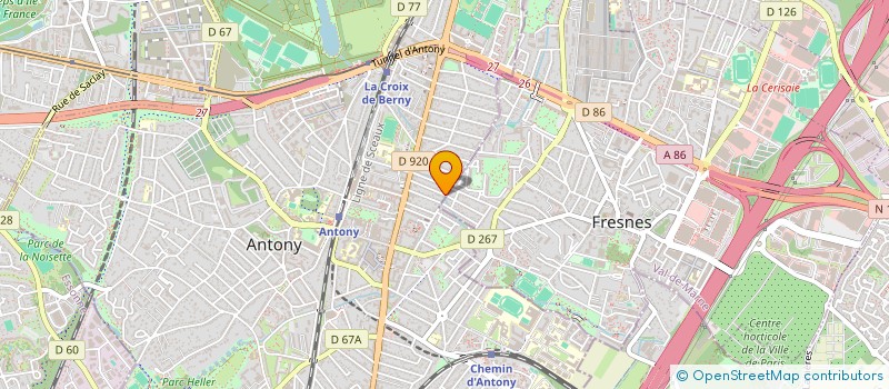 localisation de l'entreprise QM HOLDING GROUPE à ANTONY