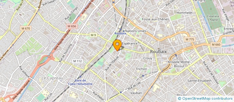 localisation de l'entreprise QM PARTNERS à VILLENEUVE-D'ASCQ