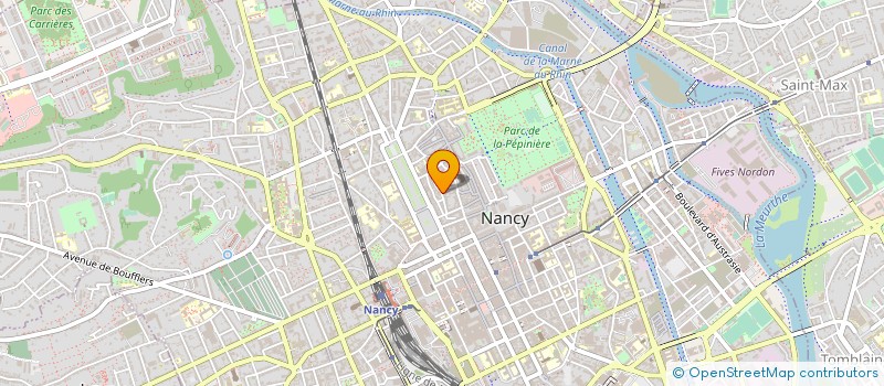localisation de l'entreprise QM54 à NANCY