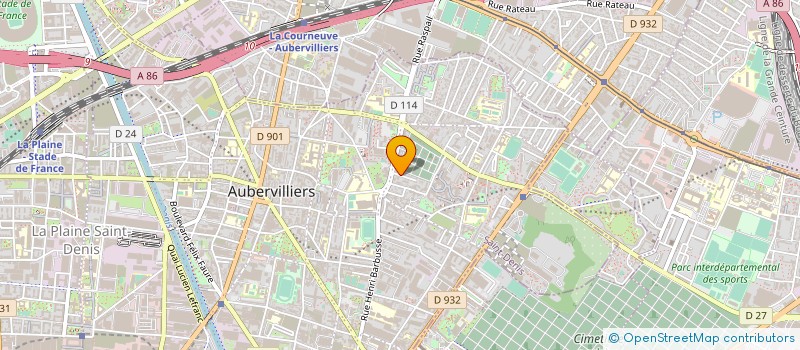 localisation de l'entreprise QMCB  AUBERVILLIERS