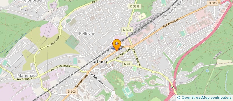 localisation de l'entreprise QMED EUROPE  FORBACH