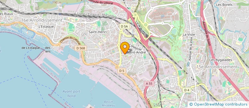 localisation de l'entreprise QMF LOCATION à MARSEILLE 16EME