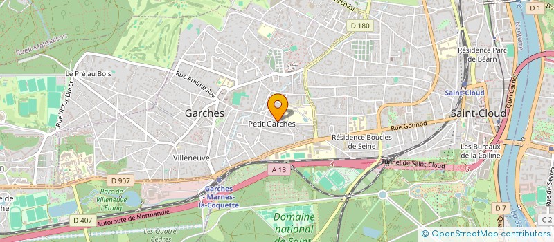 localisation de l'entreprise QMN DEVELOPPEMENT à GARCHES