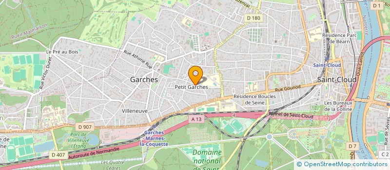 localisation de l'entreprise QMN INVESTISSEMENT à GARCHES
