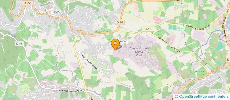 localisation de l'entreprise QMX IMMO  GRIMAUD