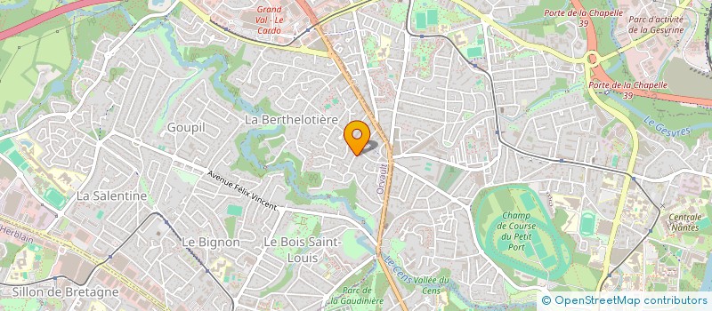 localisation de l'entreprise QO à ORVAULT
