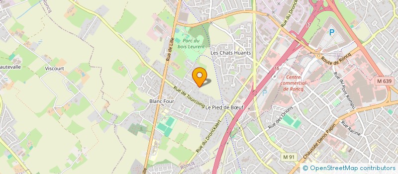 localisation de l'entreprise QO CONSEIL  RONCQ