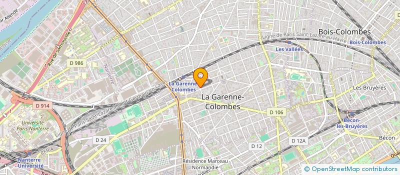 localisation de l'entreprise QOB AGENCY à LA GARENNE-COLOMBES