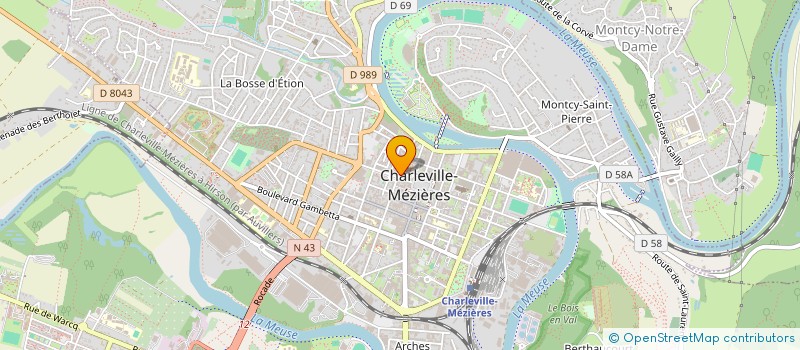localisation de l'entreprise QOD  CHARLEVILLE-MEZIERES