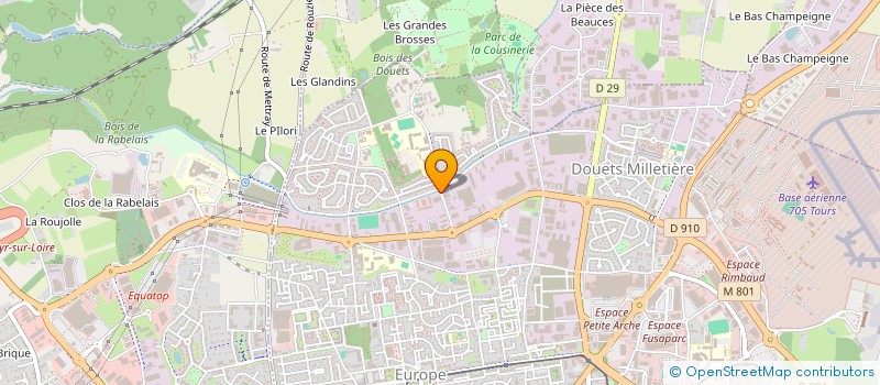 localisation de l'entreprise QOM INDUSTRIE à TOURS