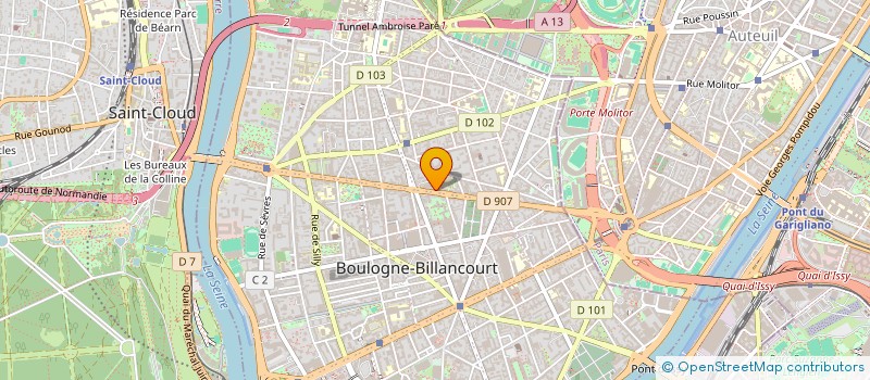 localisation de l'entreprise QOMAR  BOULOGNE-BILLANCOURT