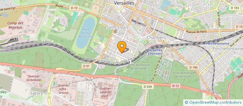 localisation de l'entreprise QOMPRO à VERSAILLES