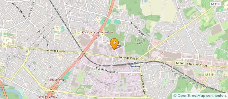 localisation de l'entreprise QONEX  SAINT-SEBASTIEN-SUR-LOIRE