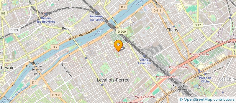 localisation de l'entreprise QONI STUDIO à LEVALLOIS-PERRET