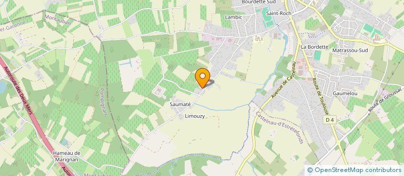 localisation de l'entreprise QORTAB DESIGN  FRONTON