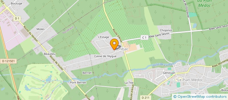 localisation de l'entreprise QP GESTION à LE PIAN-MEDOC