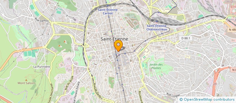 localisation de l'entreprise QPAL  SAINT-ETIENNE