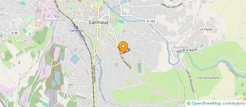 localisation de l'entreprise QPB  CARMAUX