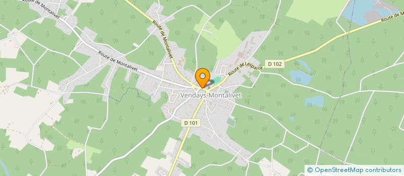 localisation de l'entreprise QPBB à VENDAYS-MONTALIVET