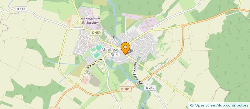 localisation de l'entreprise QPC INFORMATIQUE à MIREBEAU-SUR-BEZE
