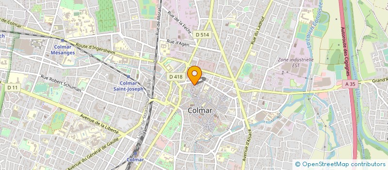 localisation de l'entreprise QPO REMPART à COLMAR