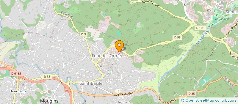 localisation de l'entreprise QPP INDUSTRIESS à MOUGINS