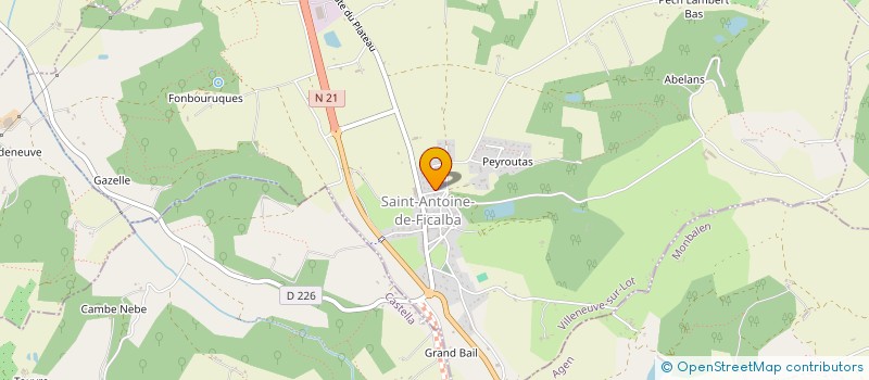 localisation de l'entreprise QR  SAINT-ANTOINE-DE-FICALBA