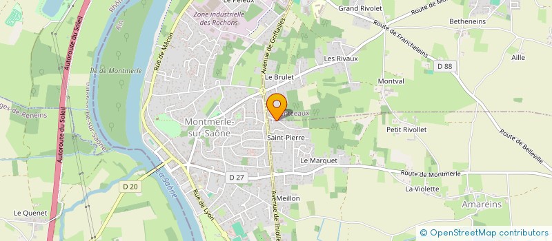 localisation de l'entreprise QR ELEC à TREVOUX