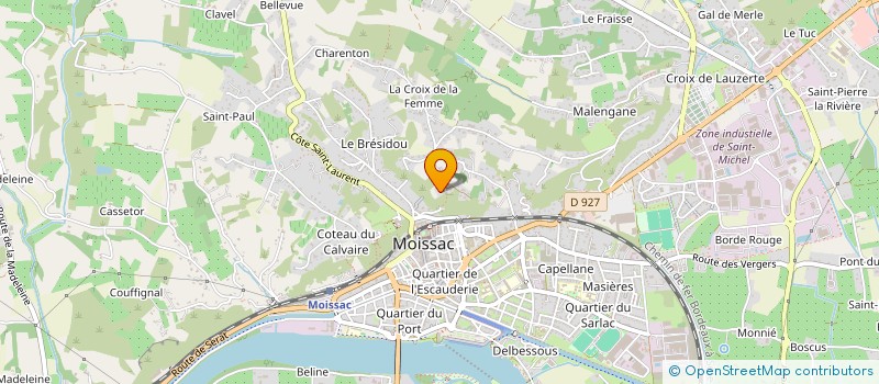 localisation de l'entreprise QR ELEC à MOISSAC