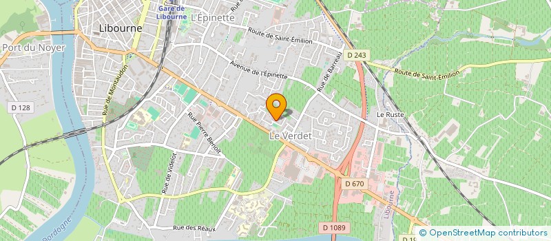 localisation de l'entreprise QR TELECOM à LIBOURNE