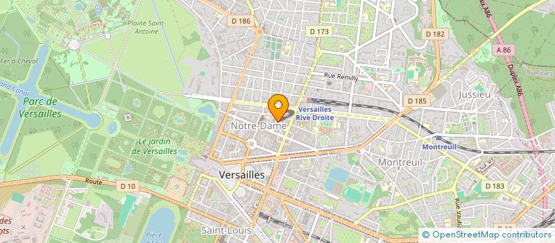localisation de l'entreprise QRC à VERSAILLES